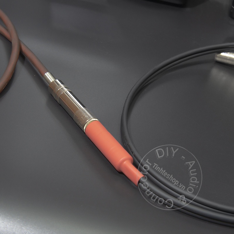 Cáp 6ly mono nối dài cho micro DIY 0.5M đến 5M - 6.35mm microphone cable extends male to female at 90 degree angle