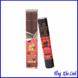 Son kem lì AmoK Lovefit Chocolate Perfect Velvet Lip color