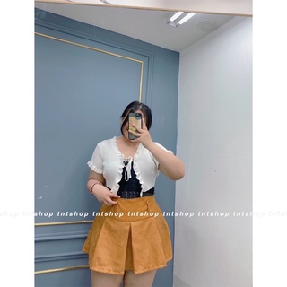 VÁY XẾP LY KAKI NHUNG [ TNT SHOP BIGSIZE 60KG 90KG ]