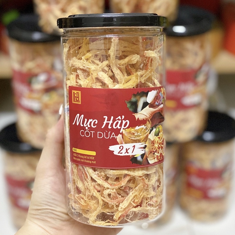 Mực xé sợi hấp nước dừa 250g | BigBuy360 - bigbuy360.vn