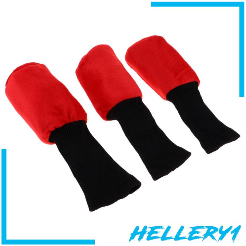 Set 1 Bọc Đầu Gậy Đánh Golf Cổ Dài Màu Đỏ + Đen Cho Nữ