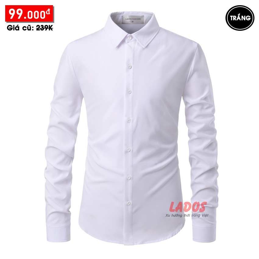 Áo sơ mi nam trơn không nhăn 4U-523 [Hàng Cao Cấp] | BigBuy360 - bigbuy360.vn