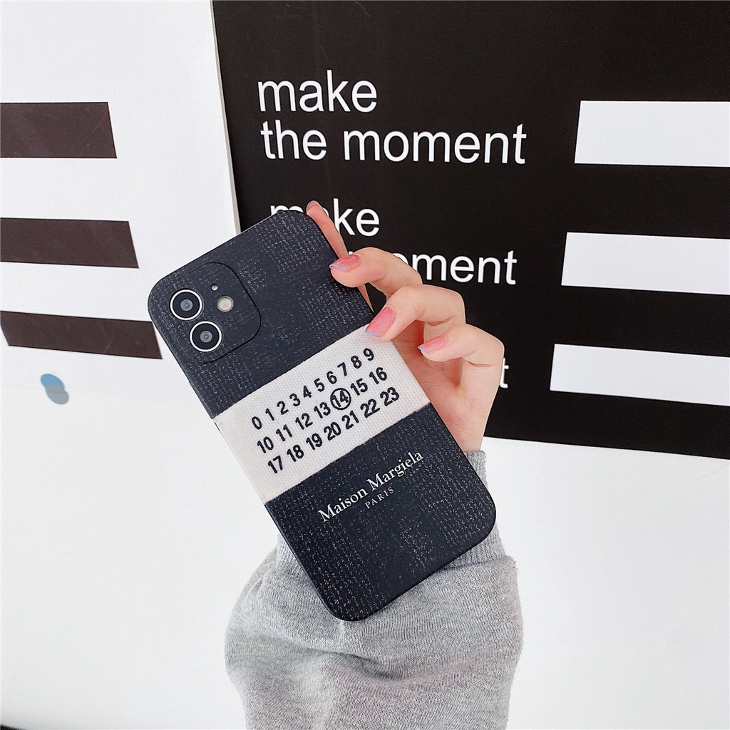 Ốp Điện Thoại Nhựa Mềm In Logo Maison Margiela Cho Iphone14 14Plus 14Pro 14ProMax 13 13Pro 13ProMax 12 12Pro 12ProMax  11 Pro Max 7 / 8plus Se2020 X / Xs Xr Xsmax
