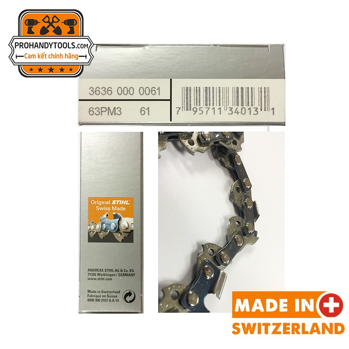NCDH Lưỡi cưa xích STIHL 18 IN , 3636 Mini. Dùng cho máy STIHL MS 170, MS 250 chain saw