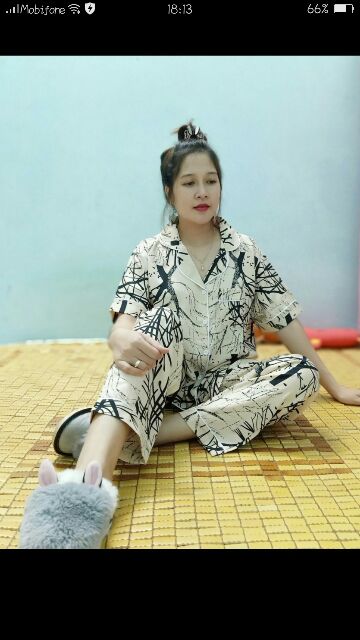 Đồ  bộ  pijama lụa  bigsize 60-67kg | BigBuy360 - bigbuy360.vn