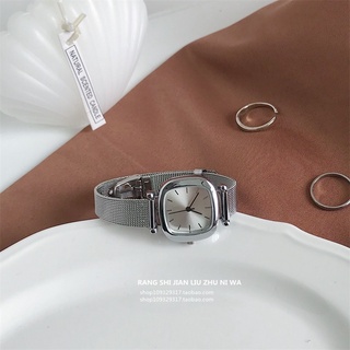 Đồng hồ thời trang DÂY SẮT nữ Ulzzang vuông kiểu dáng basic