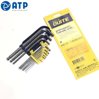 Bộ lục giác Quite 9 chi tiết thép CRV