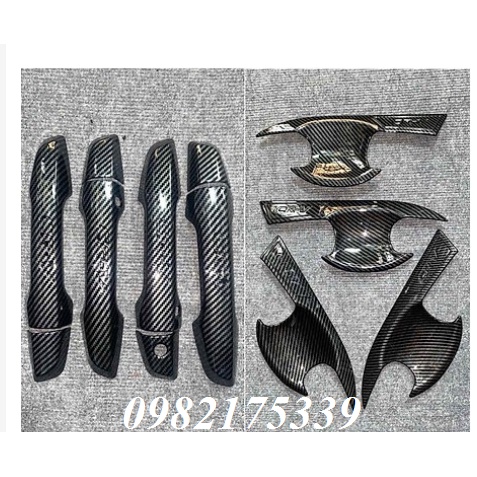 ốp tay cửa, hõm cửa Honda CRV 2018 2019 2020 2021 2022 VÂN CACBON