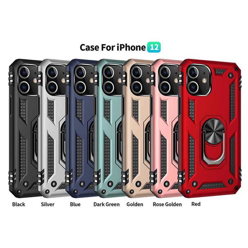 Ốp Điện Thoại Kiểu Giáp Chống Sốc Kèm Giá Đỡ Nhẫn Cho iPhone 14 13 12 11 Pro MAX X XR XS MAX 8 7 + SE 2020