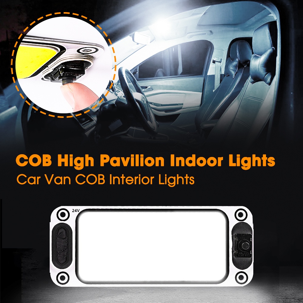 Đèn Led COB 12V / 24V Siêu Sáng Có Công Tắc Dành Cho Ô Tô