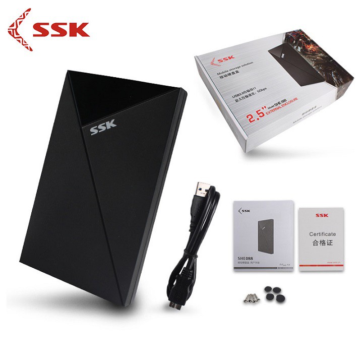 Hộp đựng ổ cứng Box HDD SSK SHE-088 Sata 2.5 usb 3.0