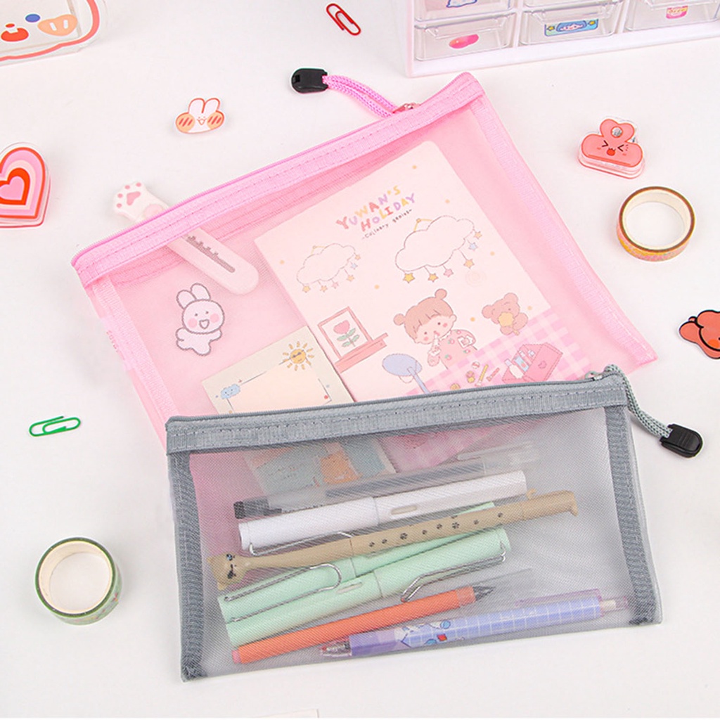 Túi Lưới Đựng Tài Liệu Khổ A4 / A5 / A6 Tiện Lợi