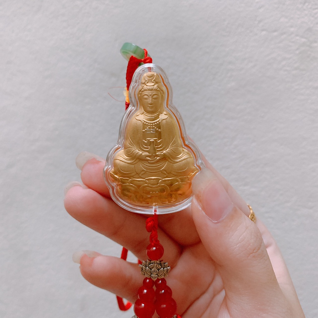 Dây Khánh Treo Xe Ô Tô Hình Tượng Phật Bà Quan Âm Bồ Tát Phong Thủy Bình An