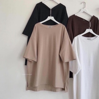 ÁO XẺ TÀ DÁNG RỘNG (4 màu)