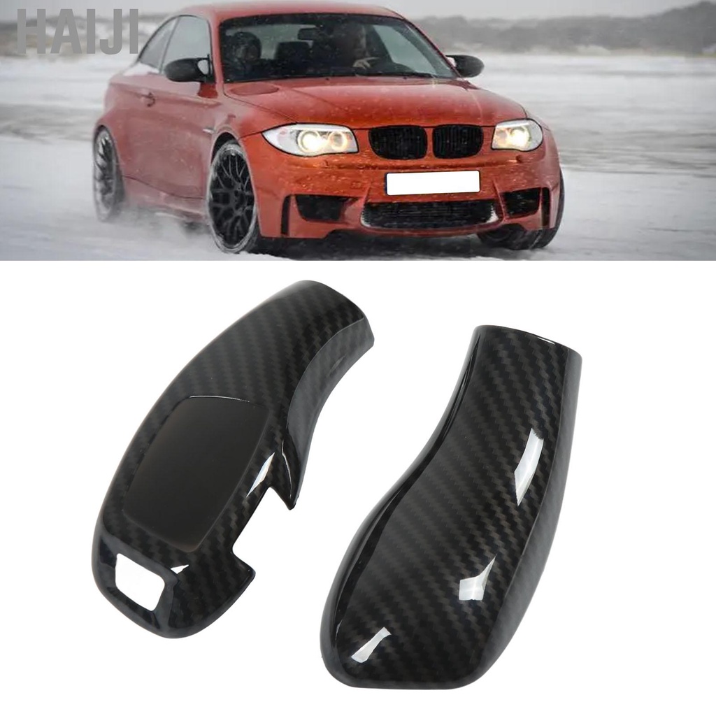 Haiji Gear Shift Knob Cover Trim Carbon Fiber Style Car Shifter Protector LHD Replacement for BMW F20 F21 F22 F23 F30 F31