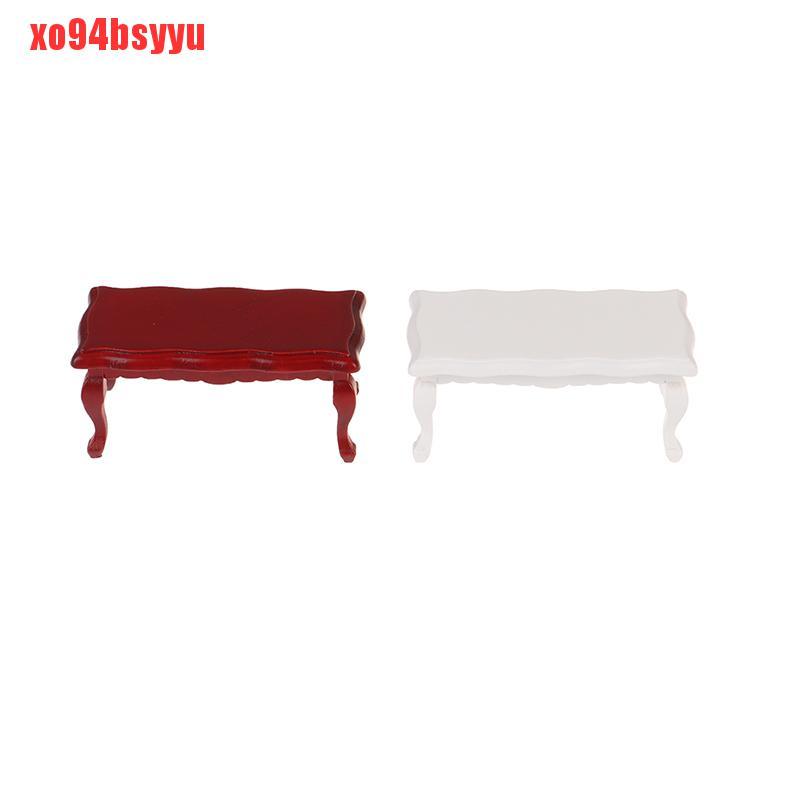 Bàn Uống Trà / Cà Phê Bằng Gỗ Tỉ Lệ 1: 12 Độc Đáo Trang Trí Nhà Búp Bê Xo94Bsyu