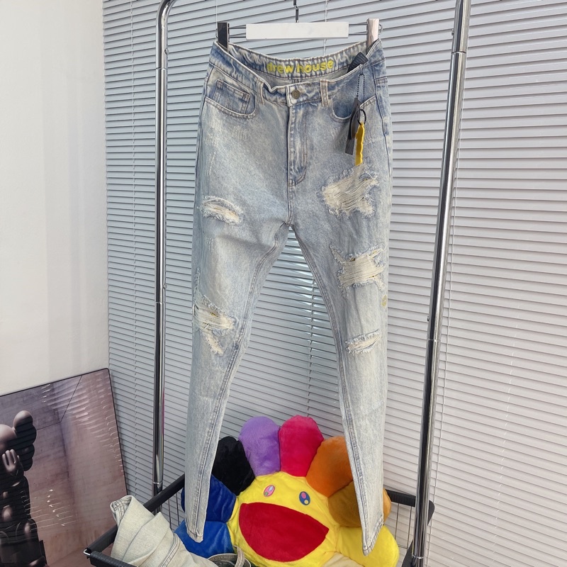 ⚡️ - Quần Denim Jeans DREW House Tapered Leg Vintage Bleach Wash, Quần jeans Drew House Justin Bieber