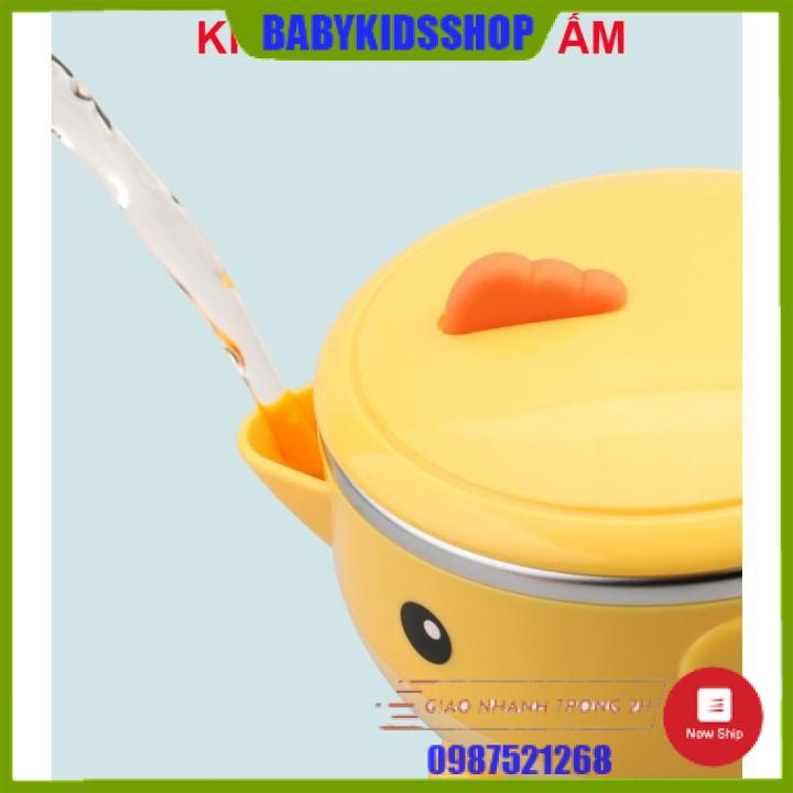 [CAO CẤP] Bộ bát ăn dặm 3 món inox 304 Goryeo Baby HQ giữ nhiệt, chống rơi vỡ, chống tràn