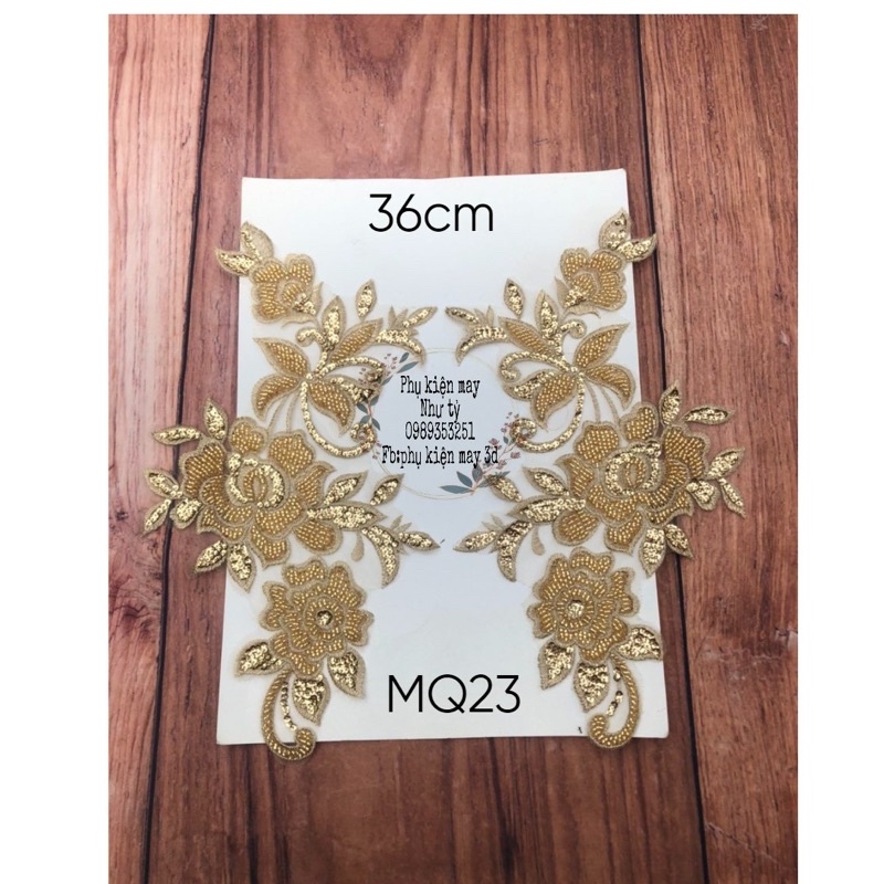 mẫu ren thêu 4 màu xinh xắn 36cm