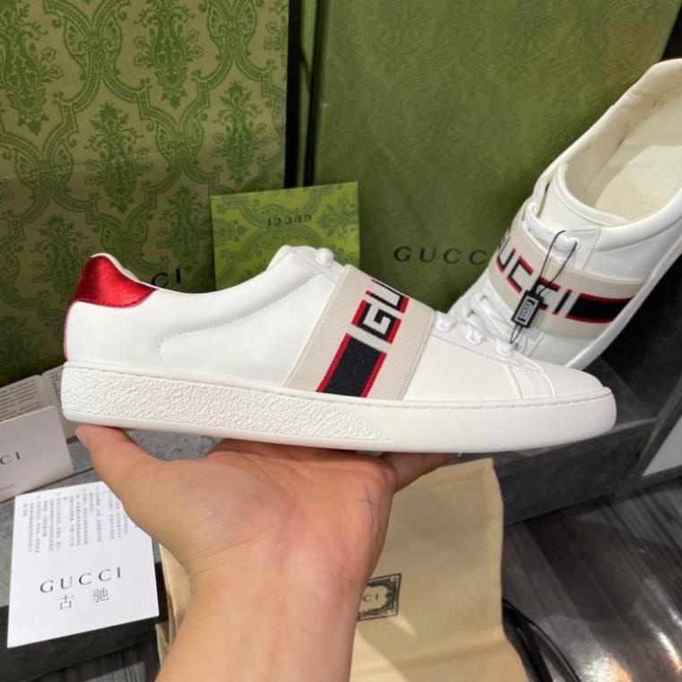 🔥FREESHIP - Ảnh thật🔥GIÀY GUCCI Ngang Đai Chun Full box Phụ Kiện Sz 36-43