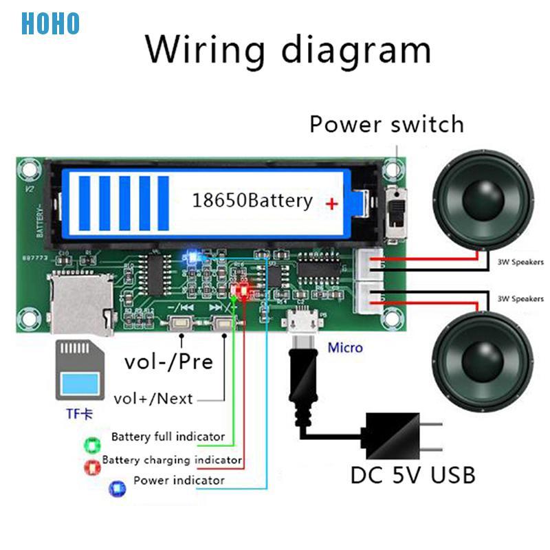 Bảng Mạch Khuếch Đại Âm Thanh Kỹ Thuật Số Bluetooth 5.0 2 Kênh 2x3w Pam8403