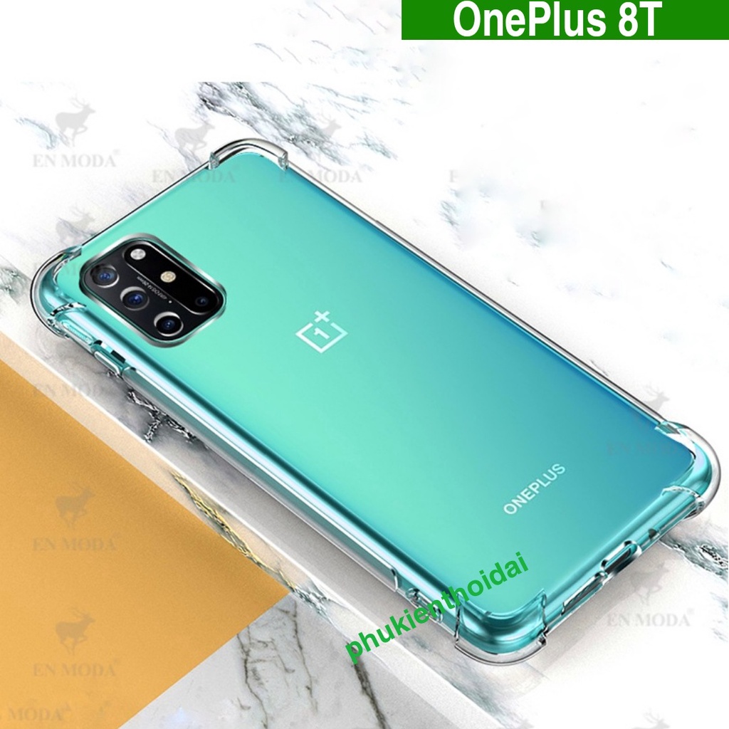 Ốp lưng OnePlus 8T / 7T / OnePlus 10T dẻo trong suốt lồi 4 góc chống sốc chống va đập lâu ố vàng