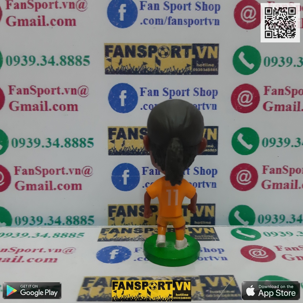 Tượng cầu thủ bóng đá Didier Drogba 11 Chelsea Galatasaray Ivory Coast home away 2013 2014 2015 2016 kodoto soccerwe