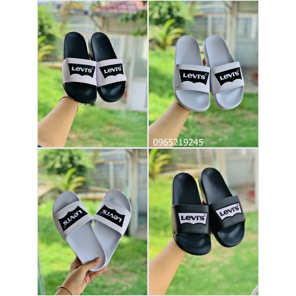 ♥️ Freeship+Hộp ♥️ Dép 𝐋𝐄𝐕𝐈❜𝐒, dép quai ngang nam nữ, dép quai ngang thể thao nam nữ thêu chữ nổi nhiều màu