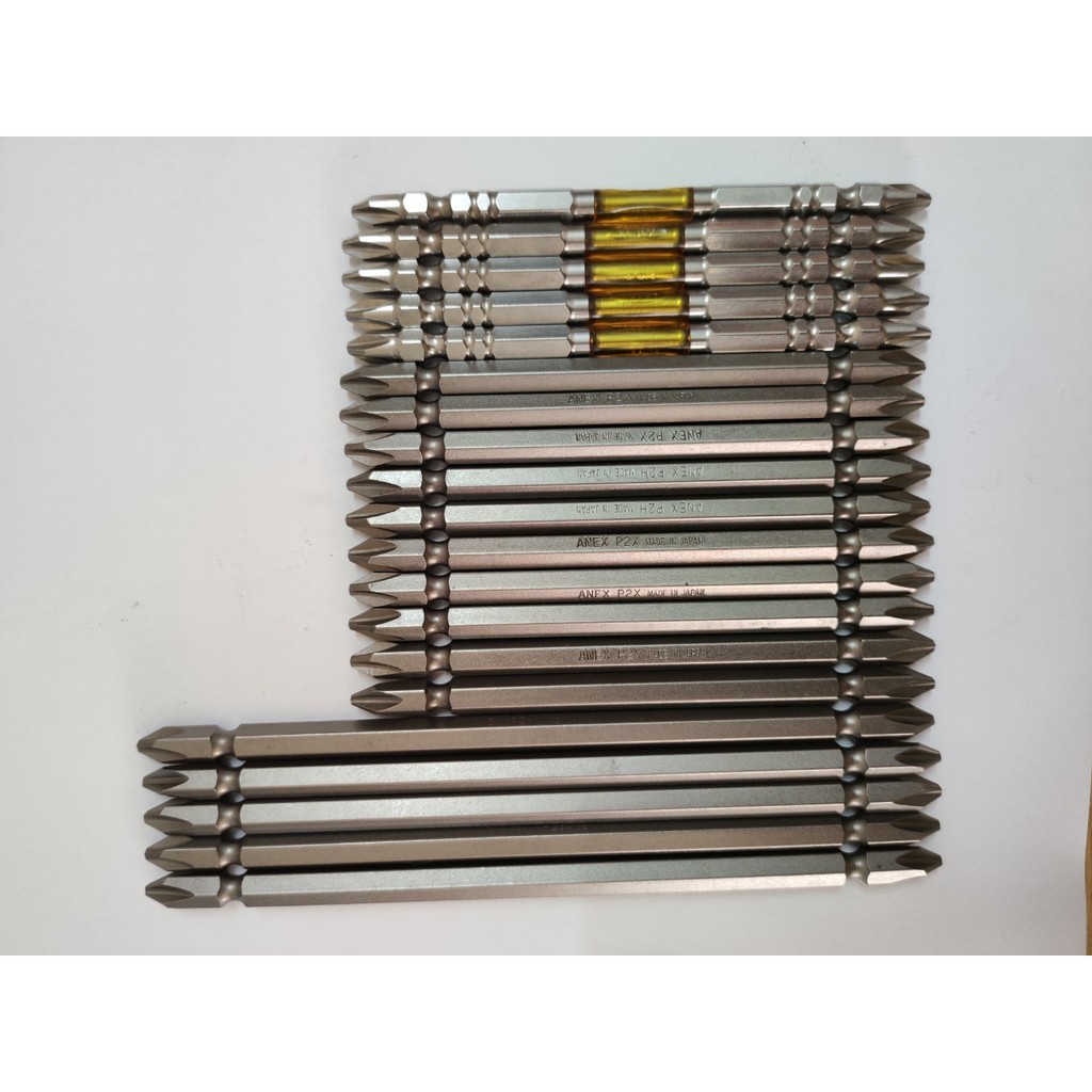 Mũi vít 2 đầu có từ tính dài 200mm-300mm hãng Anex Nhật Bản AP-14M+2x200/300