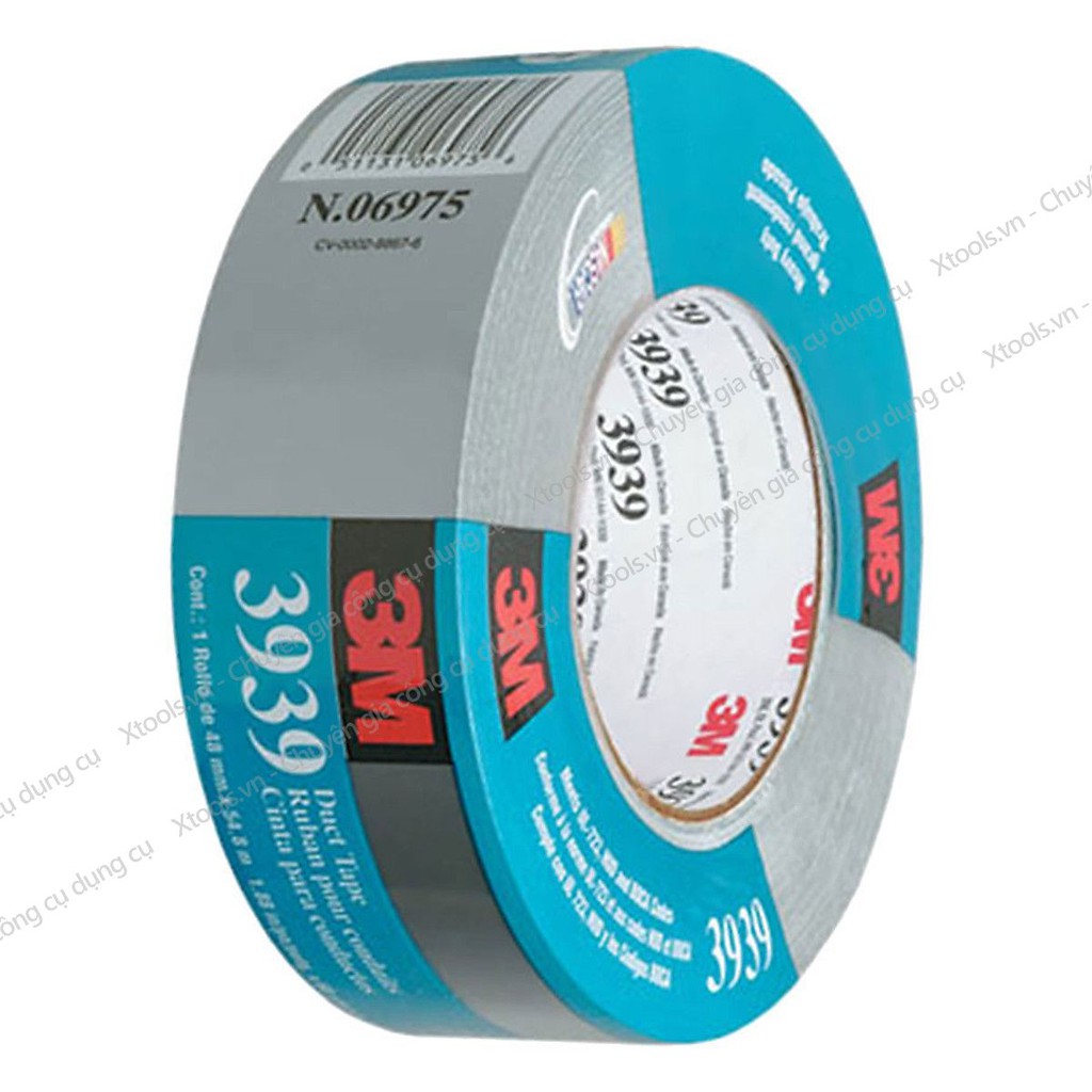 Băng keo chống thấm dột siêu dính 3M 3939 48mmx54.8mx0.22mm, băng dính đa năng chống nước mái tôn, bể nước, bồn nước