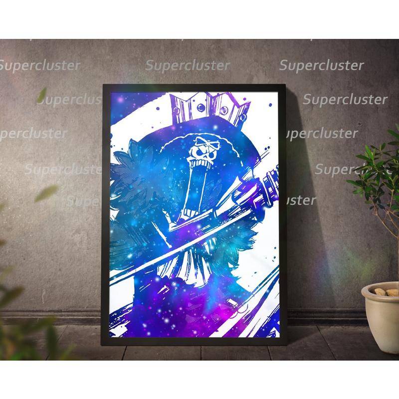 Tranh Vải Cuốn Treo Tường Họa Tiết Hoạt Hình One Piece