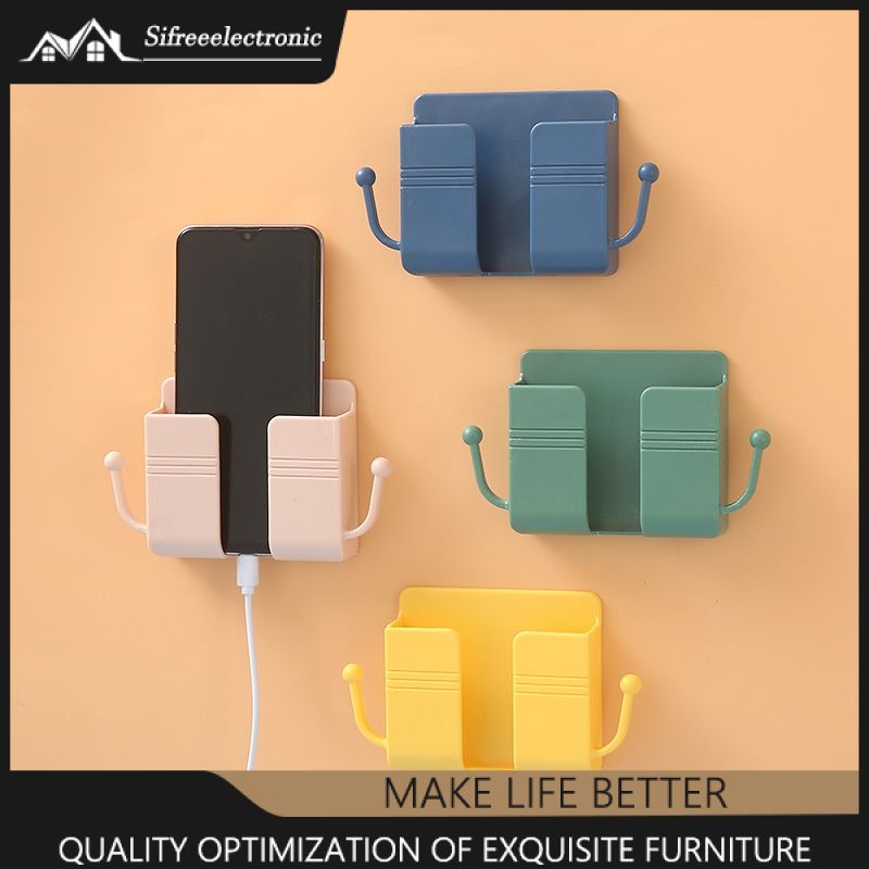 Wall-mounted storage box, multi-function remote control, mobile phone charging storage box, wall storage storage box