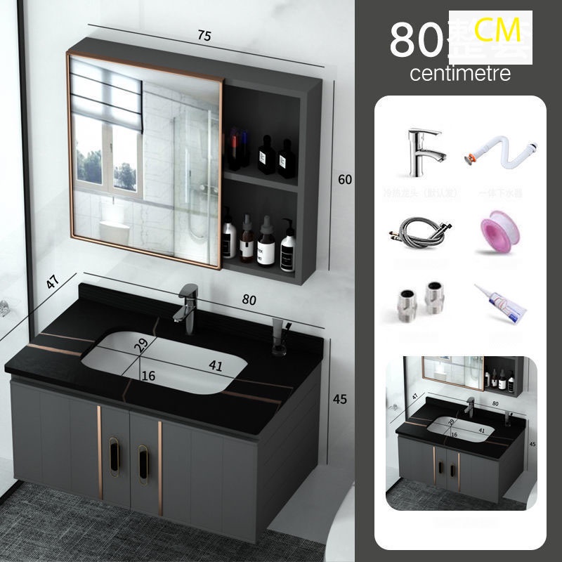 Tủ chậu lavabo mặt đá hoa cương