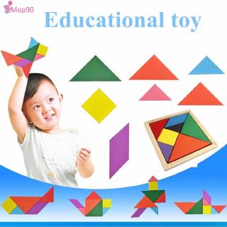 Bộ đồ chơi lắp ghép Tangram bằng gỗ cho bé
