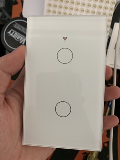 Công Tắc Wifi Tuya Touch T1 US-2C(tuya) (Công Tắc Cảm Ứng Âm Tường 2 Kênh Điều Khiển)