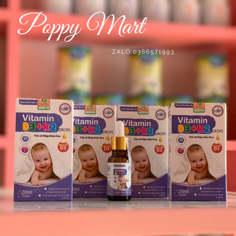 Vitamin D3+K2 Fish oil Nhập khẩu Peru,Giúp hấp thụ tối đa canxi,tăng trưởng chiều cao.