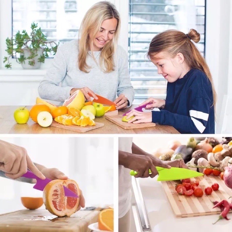 Bộ 3 dao nhựa cắt bánh có răng cưa