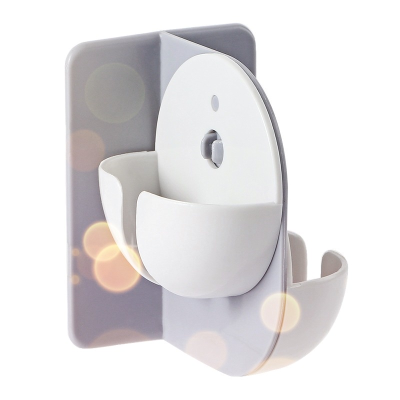 Móc treo phích cắm dán tường 2 ngăn tiện lợi Mã PC4