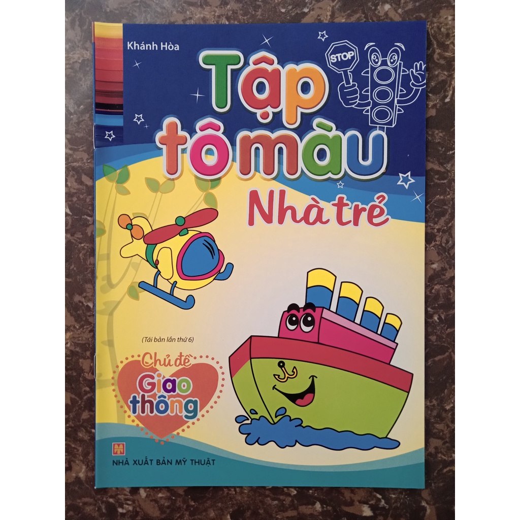 Sách Tập Tô Màu Nhà Trẻ Chủ Đề Giao Thông