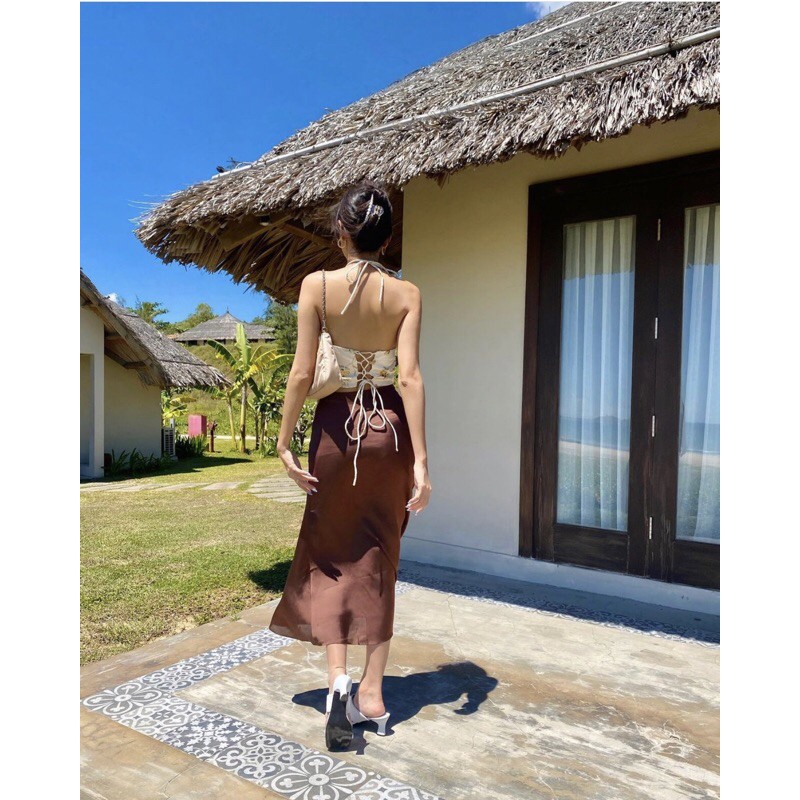 áo yếm xỏ dây lưng