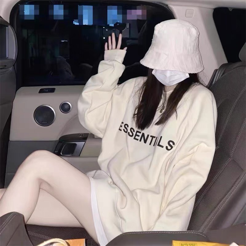 Áo Nỉ Sweater Essential Hottrend, Hoodie Nam Nữ Form Rộng Unisex, chất nỉ bông dày dặn 100% Cotton | BigBuy360 - bigbuy360.vn