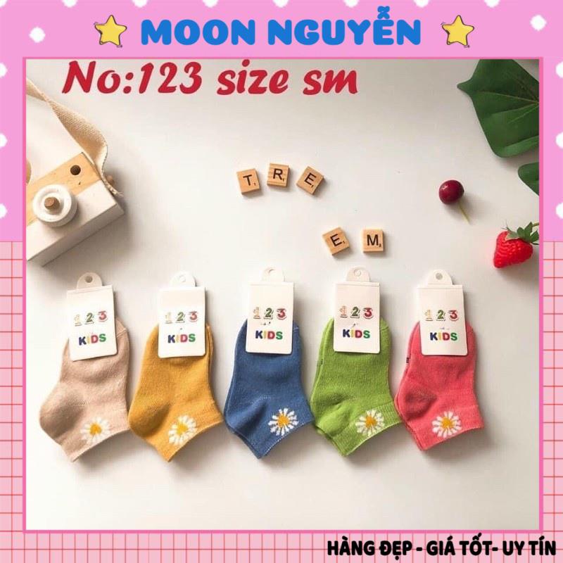 Set 10 đôi tất vớ trẻ em hoa cúc hotrend cho bé size 0 đến 3 tuổi