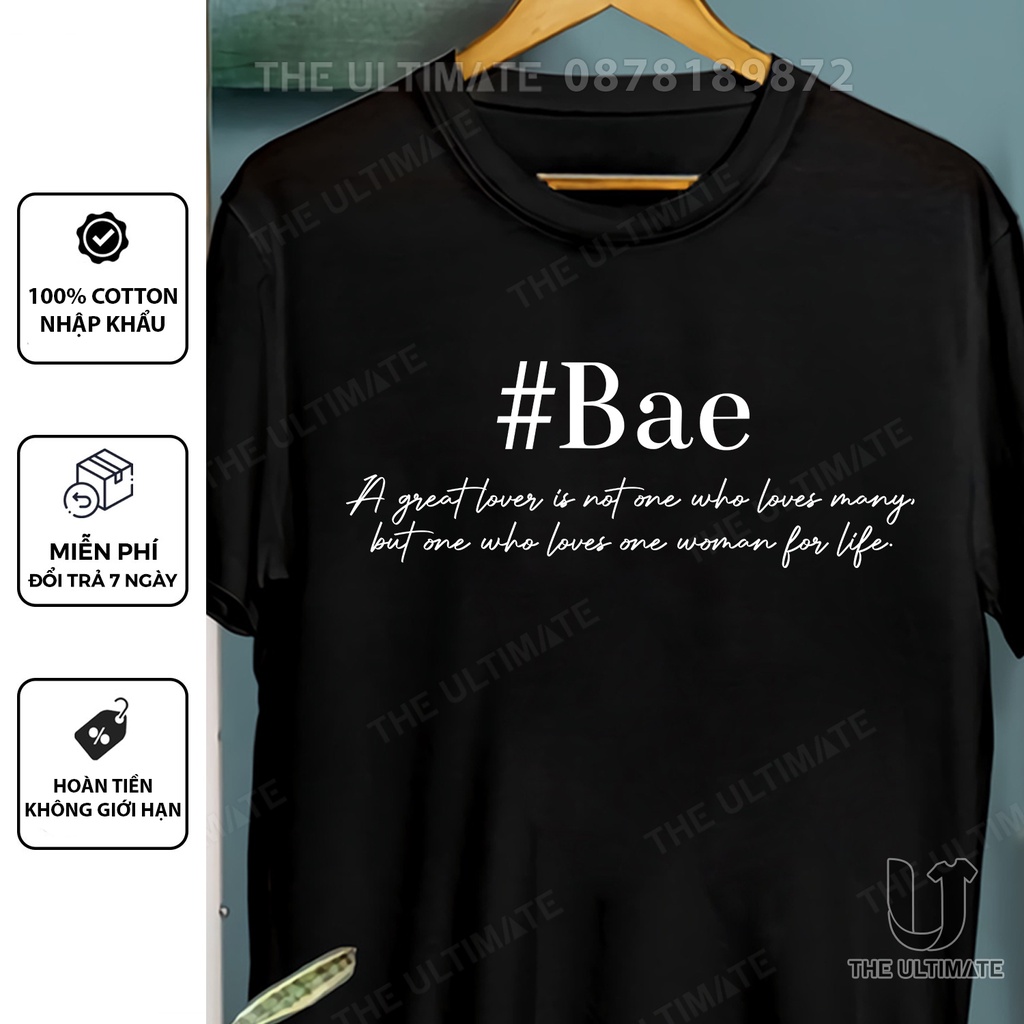 Áo đôi Darling Bae , áo thun cặp nam nữ cực đáng yêu, tay lỡ Unisex form rộng vải 100% cotton co giãn