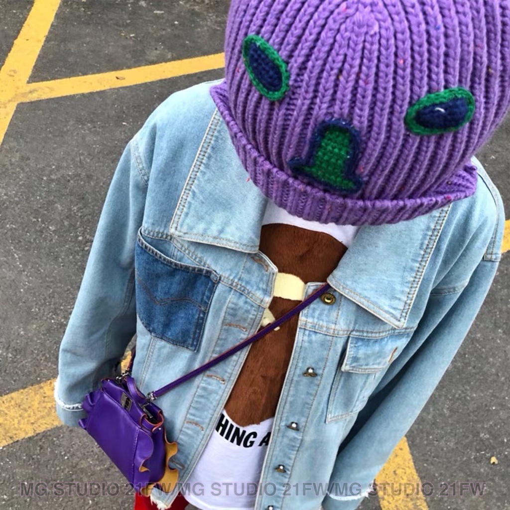 MG STUDIO/Funny warming knitted hat 4colors