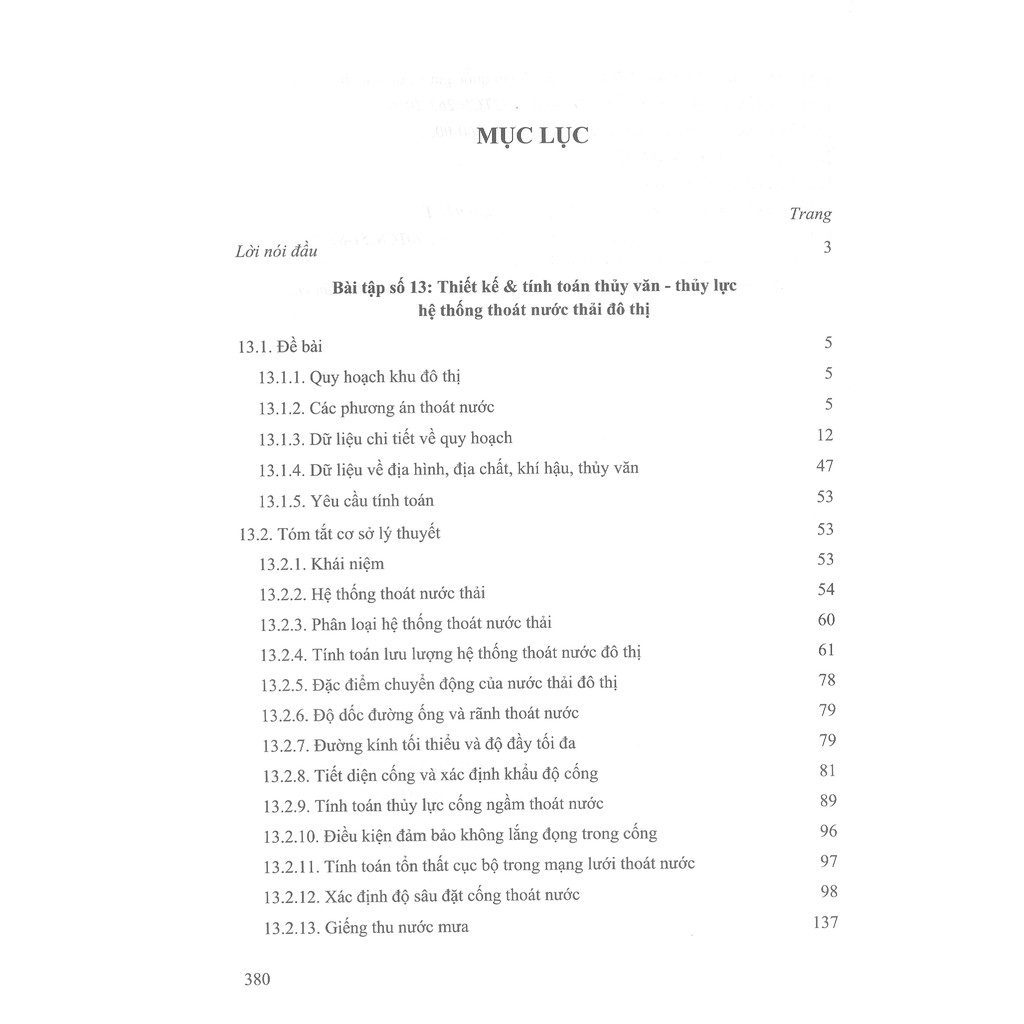 Sách - Bài Tập Và Hệ Thống Bảng Tra Thủy Văn Công Trình Giao Thông (Tập 5): Thiết Kế Và Tính Toán Thủy Văn - Thủy Lực Hệ