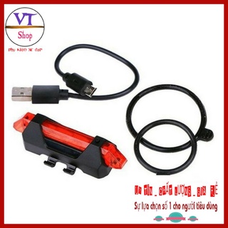 Đèn led xe đạp sạc usb
