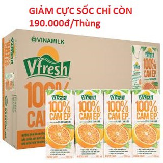 1 THÙNG NƯỚC CAM ÉP VFRESH 100% - 48 HỘP X 180ML