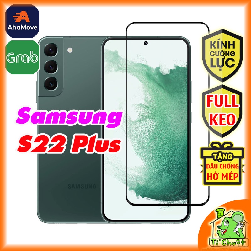 [FULL KEO-Ảnh Thật] Kính CL Samsung S22 Plus Cường Lực 2.5D FULL Màn