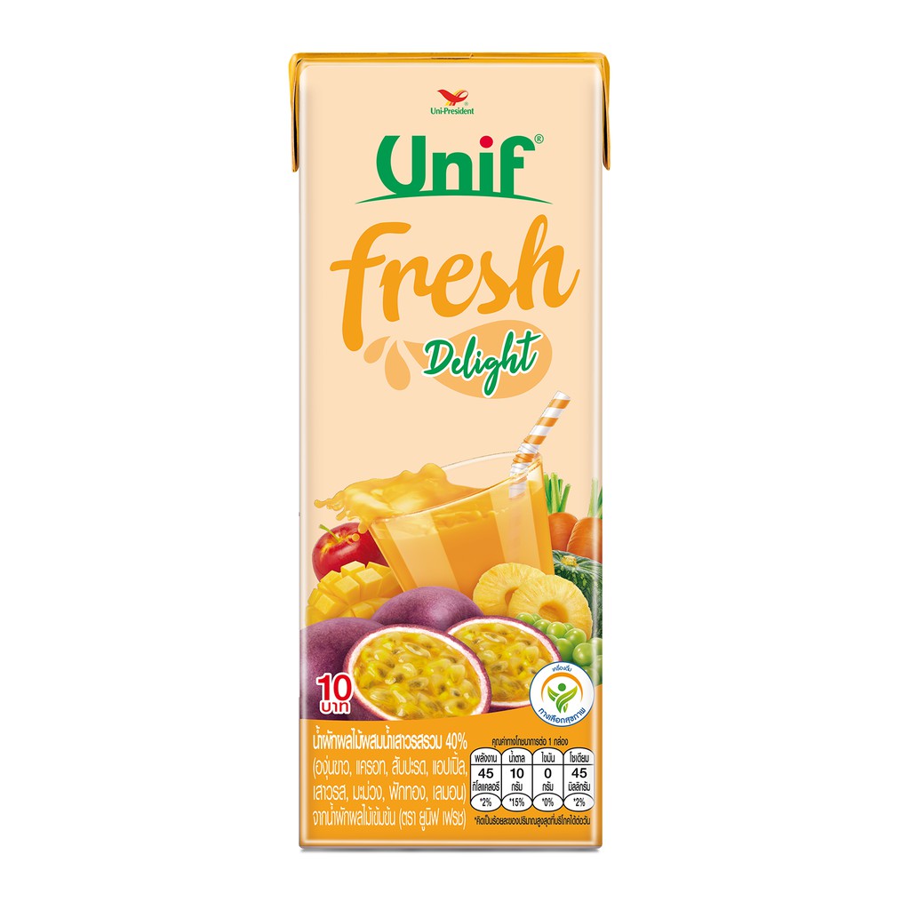 Nước ép Unif Fresh Delight - chanh dây - Thái Lan - HSD 1 năm