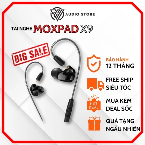 Tai nghe MOXPAD X9 chính hãng - Mới 100%, Bảo hành 12 tháng